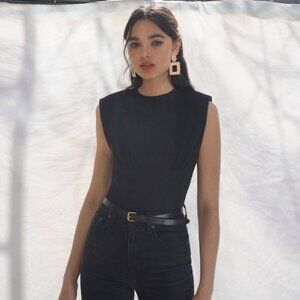 Reformation Wilton Top in Black